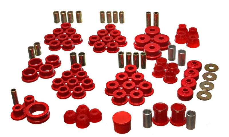 ES Hyper-Flex Sets - Red - Energy Suspension 84-95 Chevrolet Corvette Red Hyper-flex Master Bushing Set