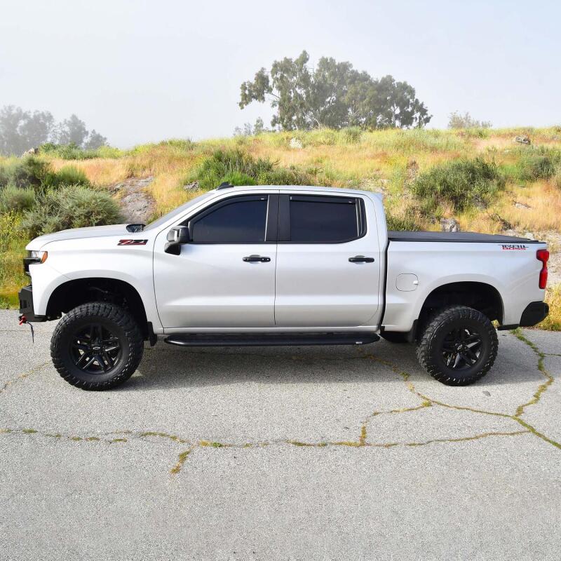 WES Nerf Bars - Outlaw - Westin 19-23 Chevrolet/GMC Silverado/Sierra 1500 Crew Cab Outlaw Nerf Step Bars - Textured Black