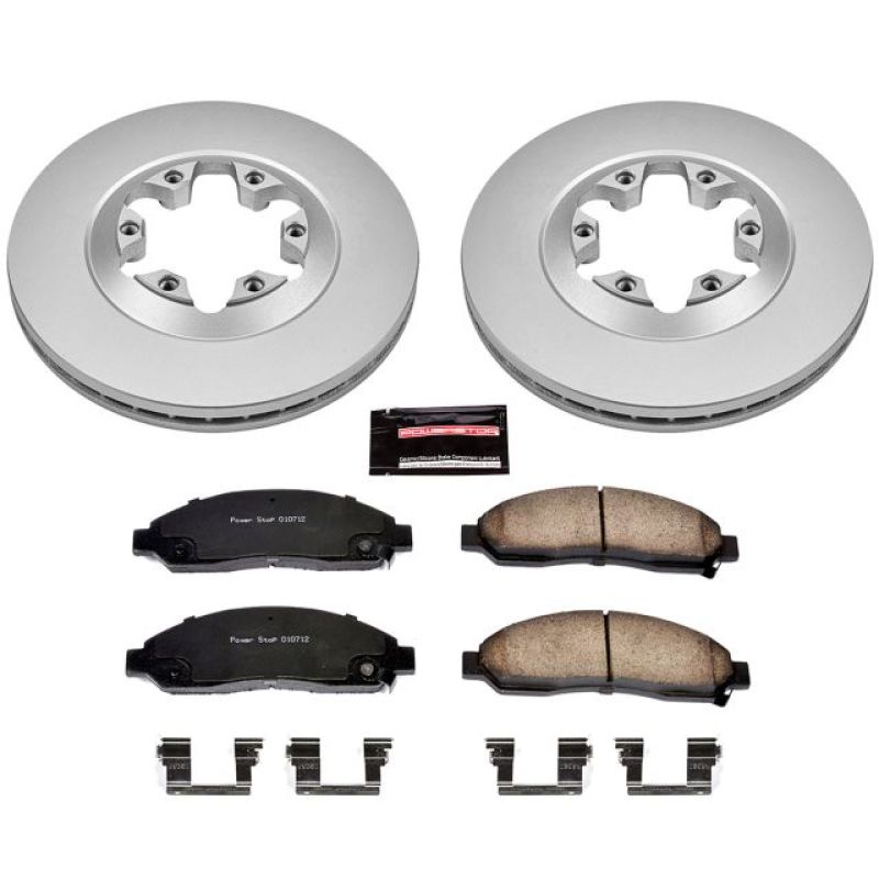 PSB Z17 Evolution Coated Kit - Power Stop 04-08 Chevrolet Colorado Front Z17 Evolution Geomet Coated Brake Kit