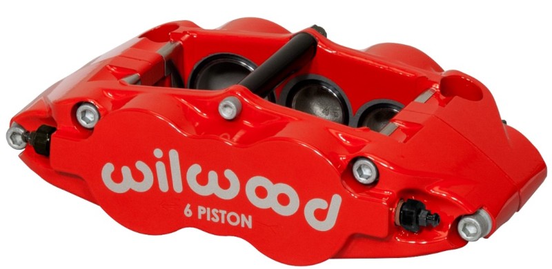 WIL Superlite Caliper - Wilwood Caliper-Narrow Superlite 6R-LH - Red 1.38/1.12/1.12in Pistons 1.10in Disc