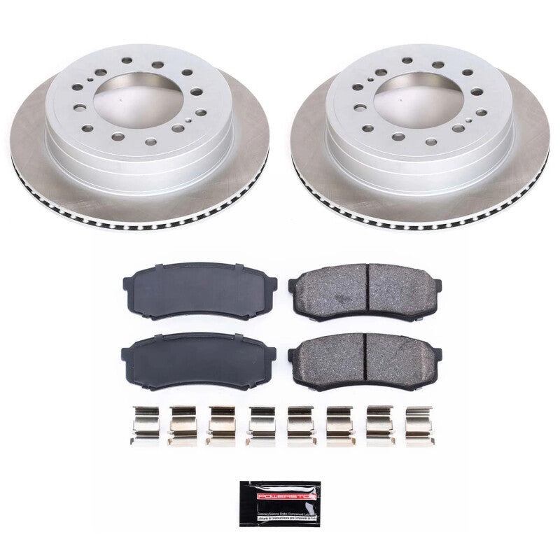 PSB Semi-Coated Rotor Kits - Power Stop 01-07 Toyota Sequoia Rear Semi-Coated Rotor Kit
