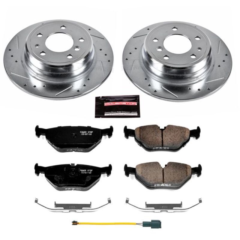 PSB Z23 Evolution Kit - Power Stop 1989 BMW 525i Rear Z23 Evolution Sport Brake Kit