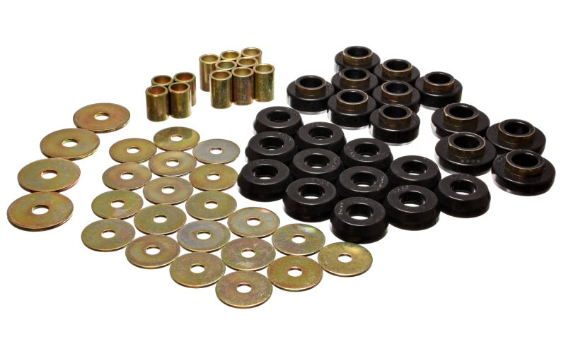 ES Body Mounts - Black - Energy Suspension Buick Riviera Body Mounts - Black