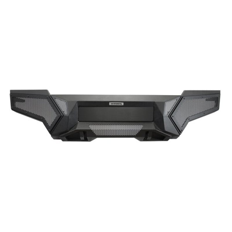 GOR Element Bumper - Go Rhino 16-21 Tacoma Element Front Bumper w/ Power Actuated Hide-away Light Bar Mount Tex Black