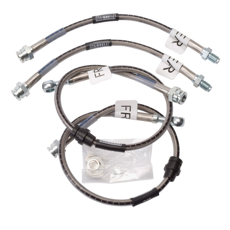 RUS Brake Line Kits - Russell Performance 95-99 Mitsubishi Eclipse 2WD & All Wheel Drive Brake Line Kit