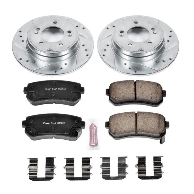 PSB Z23 Evolution Kit - Power Stop 2015 Hyundai Sonata Rear Z23 Evolution Sport Brake Kit