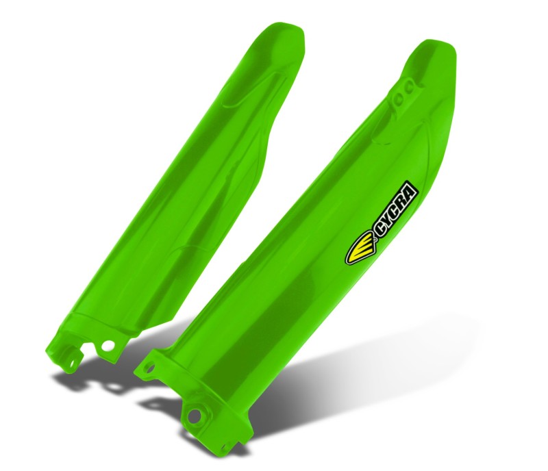 CYC Fork Covers - Cycra 21+ Kawasaki KX450X Fork Guards - OEM Green