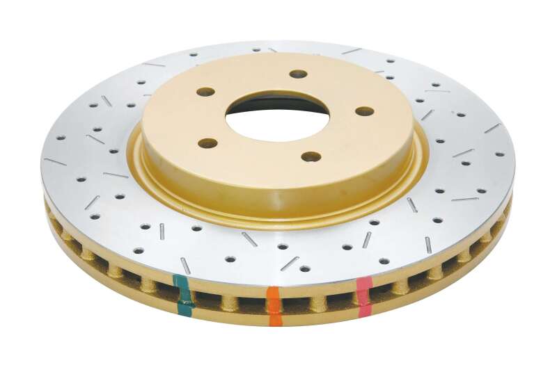 DBA 4000 Slot&Drill Rotors - DBA 8/98+ Nissan Skyline R34 GTT Front Cross Drilled Slotted 4000 Series Rotor