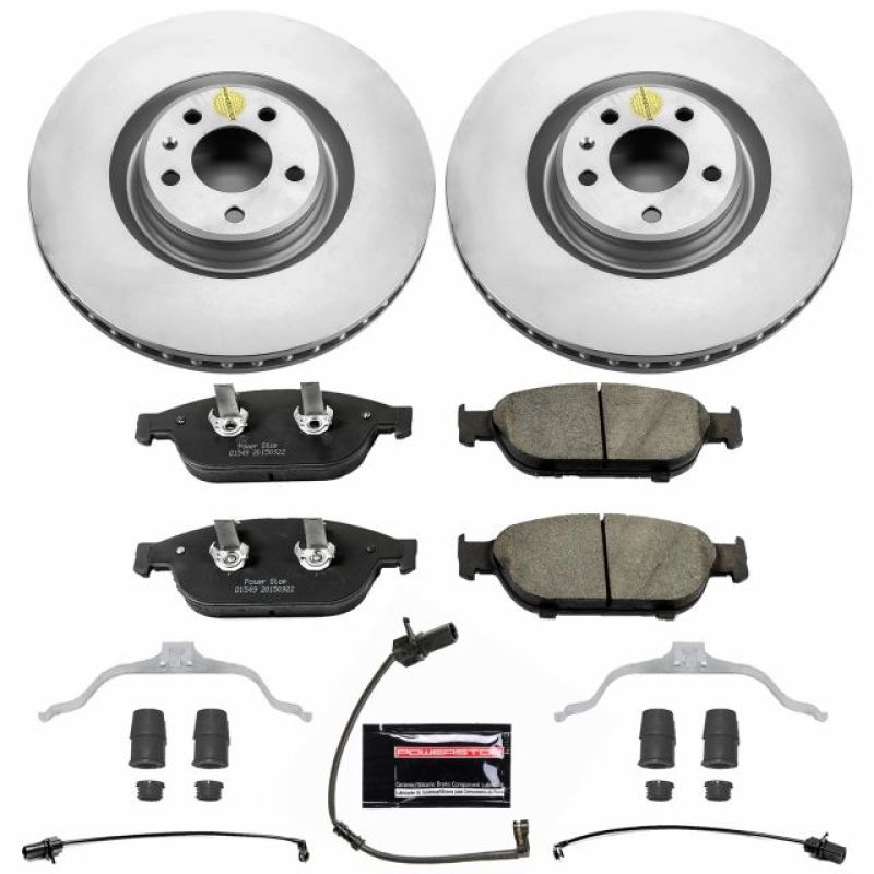 PSB Z23 Evolution Coated Kit - Power Stop 12-16 Audi A6 Quattro Front Z23 Evolution Sport Coated Brake Kit