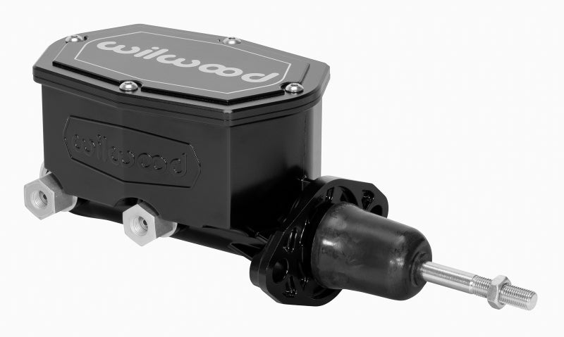WIL Master Cylinder - Wilwood Compact Tandem Master Cylinder - 1in Bore - w/Pushrod (Black)