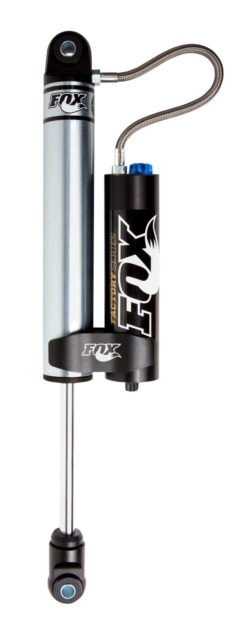 FOX 2.0 Factory Shock - Fox 2.0 Factory Series 8.5in. Smooth Bdy Remote Res. Shock w/Hrglss Eyelet (Cust. Valv) CD Adj - Blk