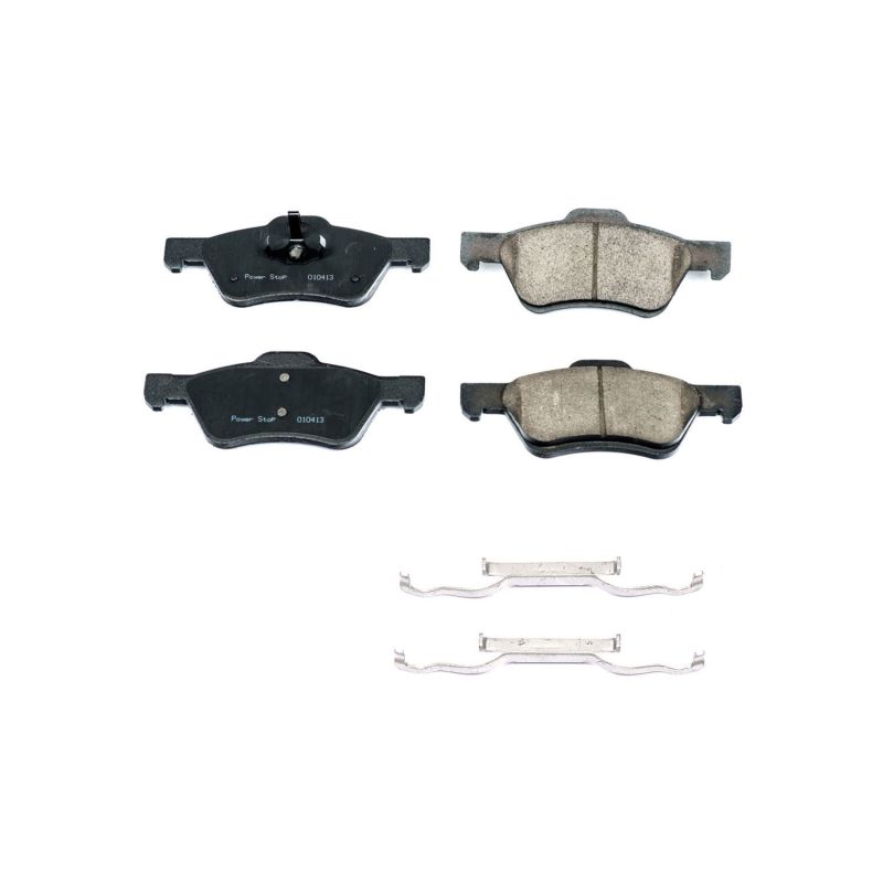 PSB Z17 Evolution Brake Pads - Power Stop 10-12 Ford Escape Front Z17 Evolution Ceramic Brake Pads w/Hardware