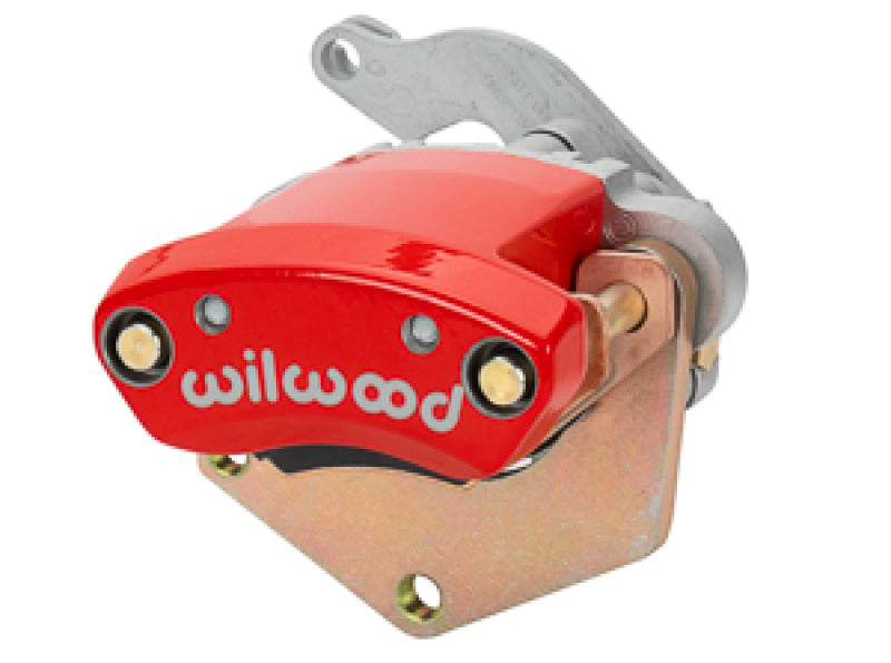 WIL Parking Brake Caliper - Wilwood LH MC4 Mechanical Parking Brake Caliper - 2.00in Bracket - 1.10in Disc - Red