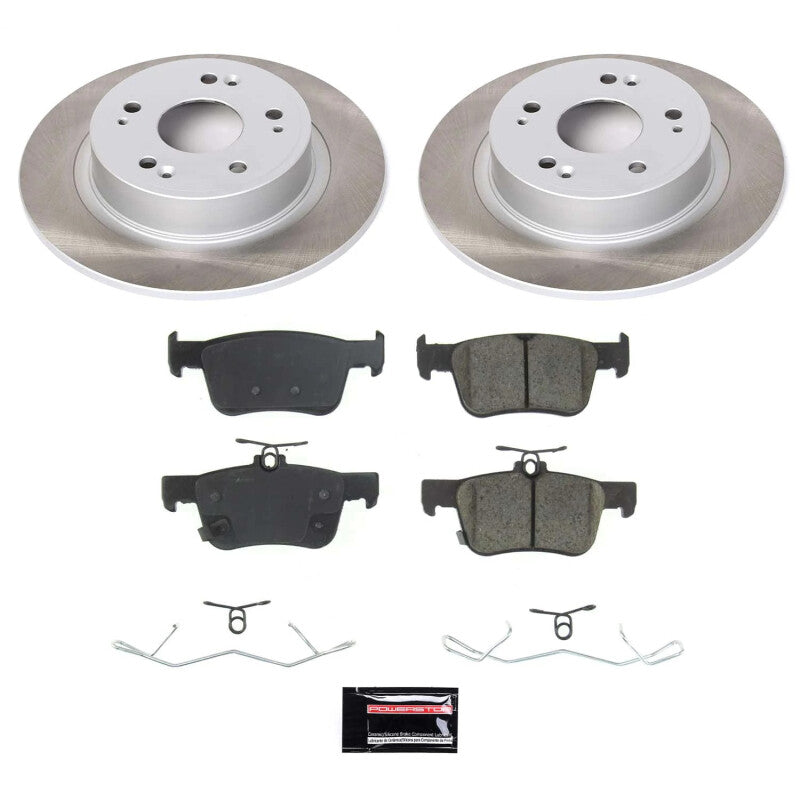 PSB Semi-Coated Rotor Kits - Power Stop 18-22 Honda Accord Rear Semi-Coated Rotor Kit