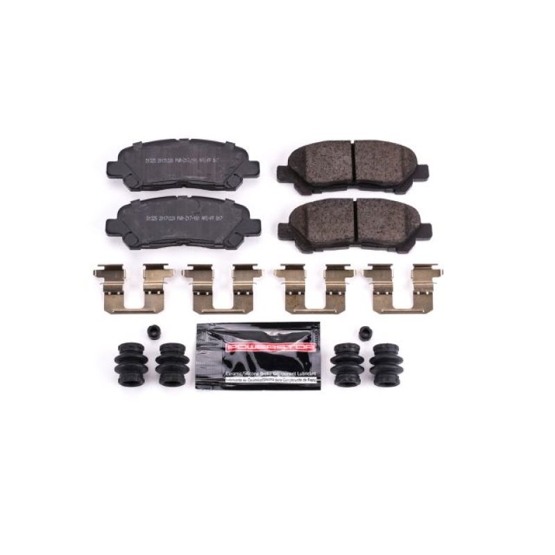 PSB Z23 Evolution Brake Pads - Power Stop 08-13 Toyota Highlander Rear Z23 Evolution Sport Brake Pads w/Hardware