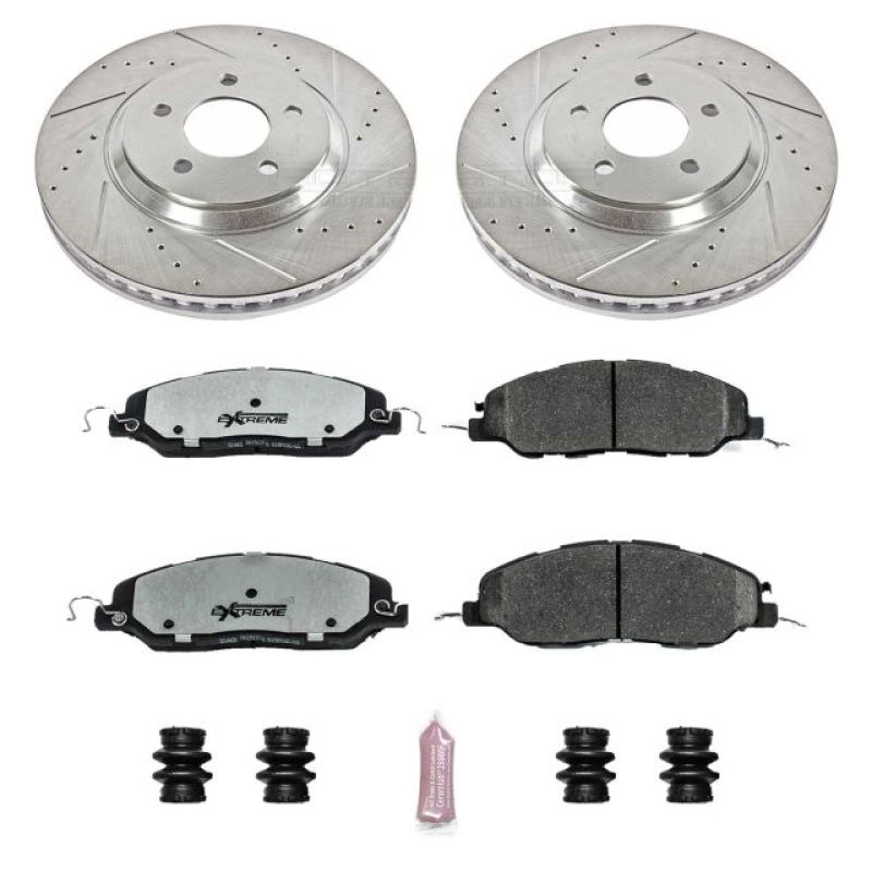PSB Z26 Street Warrior Kit - Power Stop 11-14 Ford Mustang Front Z26 Street Warrior Brake Kit