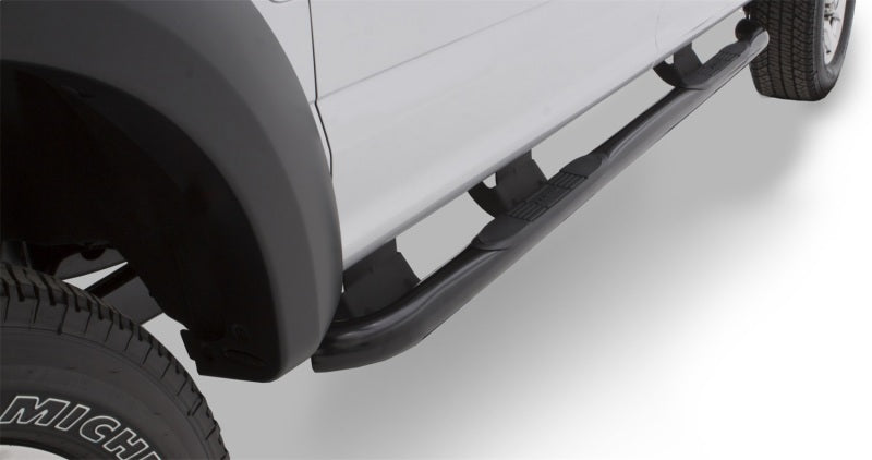 LND Nerf Bars - Black - Lund 2019 RAM 1500 Crew Cab 3in. Round Bent Steel Nerf Bars - Black