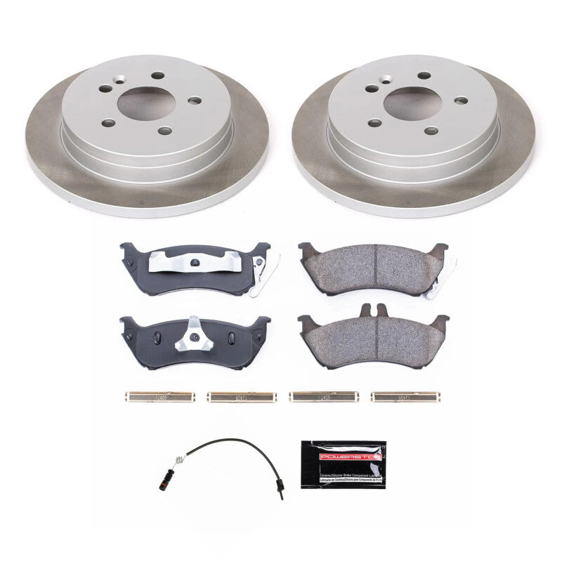 PSB Semi-Coated Rotor Kits - Power Stop 1999 Mercedes-Benz ML430 Rear Semi-Coated Rotor Kit