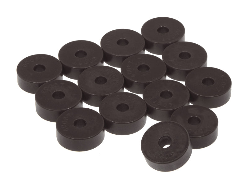 PRO Body/Subframe Bush - Blk - Prothane 55-73 Jeep CJ5 Body Mount 14 Bushing Kit - Black