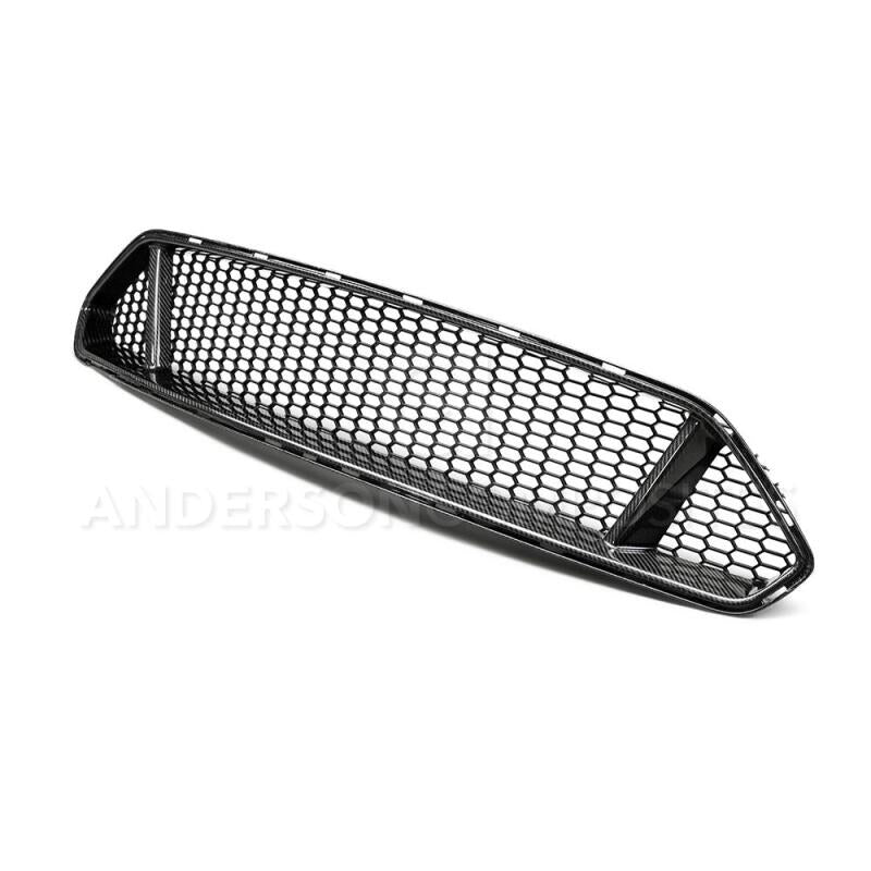 AND Front Grilles - Anderson Composites 2018 Ford Mustang Type-GT Carbon Fiber Upper Grille