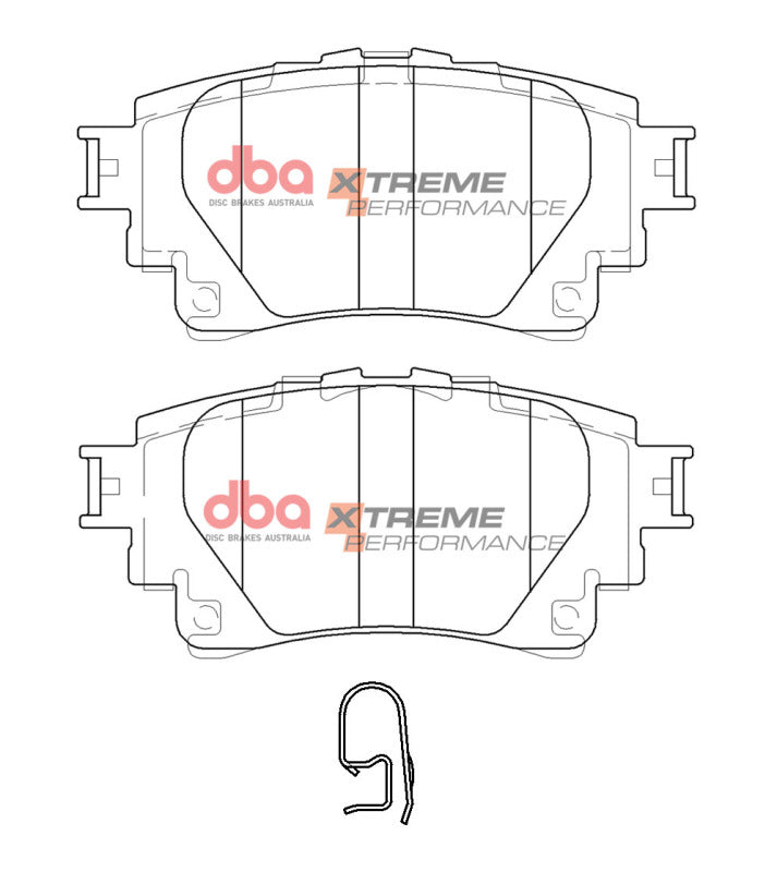 DBA XP Performance Brake Pads - DBA 20-22 Toyota Corolla Hatchback Rear XP Performance Brake Pads