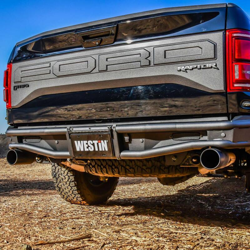 WES Outlaw Bumpers - Westin 17-20 Ford F-150 Raptor Outlaw Rear Bumper - Tex. Blk