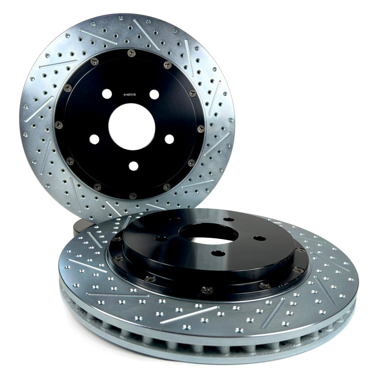 BAE Eradispeed Rotors - Baer Brakes 14-19 Chevrolet Corvette Stingray Eradispeed+ Rear SDZ 2-Piece Performance Brake Rotors