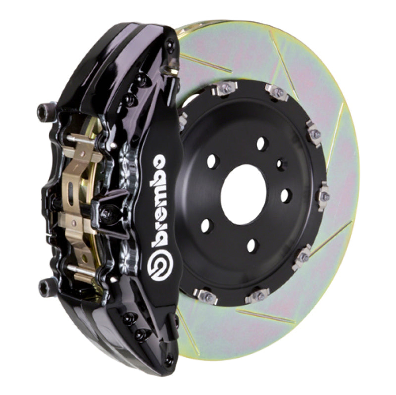 BRB Big Brake Kits - Brembo 08-17 A5/08-17 S5/09-16 A4/09-16 S4 Fr GT BBK 6Pist Cast 380x34 2pc Rotor Slot Type1-Black