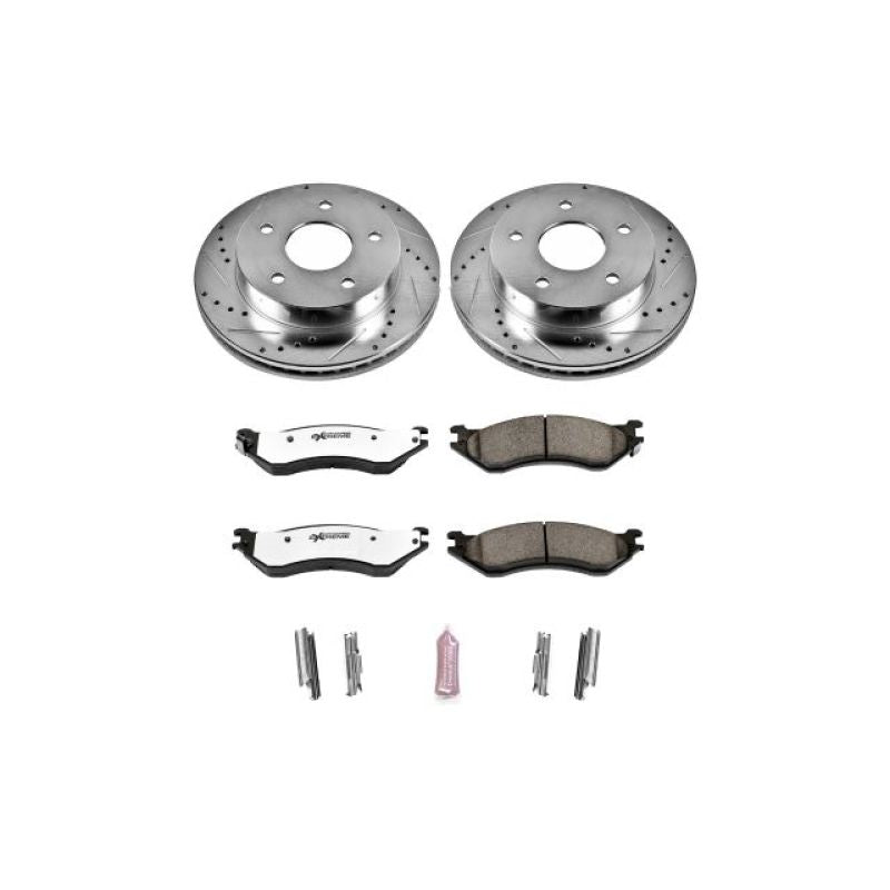 PSB Z36 Truck & Tow Kit - Power Stop 00-01 Dodge Ram 1500 Front Z36 Truck & Tow Brake Kit