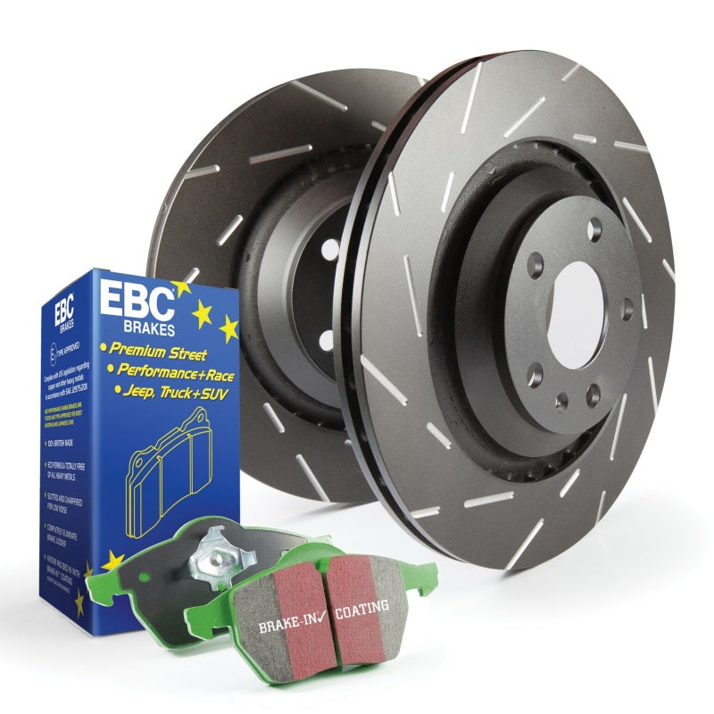 EBC USR Slotted Rotor Sets - EBC S2 Kits Greenstuff Pads and USR Rotors