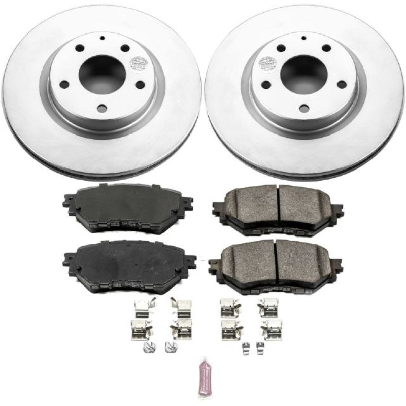 PSB Z17 Evolution Coated Kit - Power Stop 17-18 Mazda 3 Front Z17 Evolution Geomet Coated Brake Kit