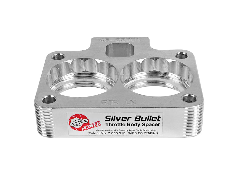 AFE Silver Bullet TBS CARB Approved - aFe Silver Bullet Throttle Body Spacers TBS Dodge Trucks 94-01 V8-5.2/5.9L