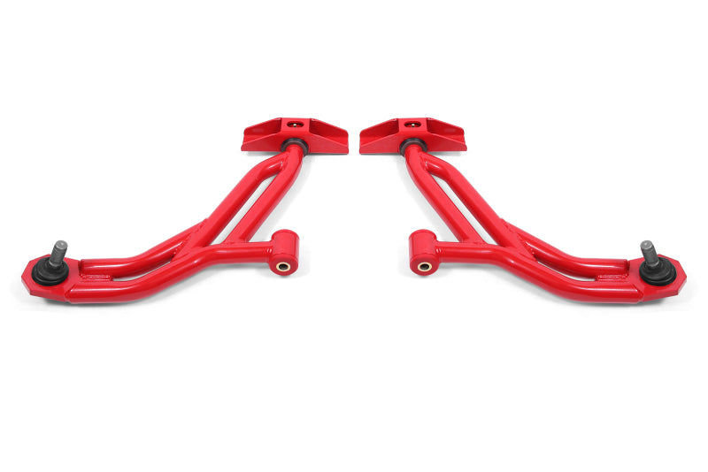 BMR Control Arms - BMR 10-14 Ford Mustang / Shelby GT500 Non-Adj. Lower A-Arms (Poly/Delrin) - Red