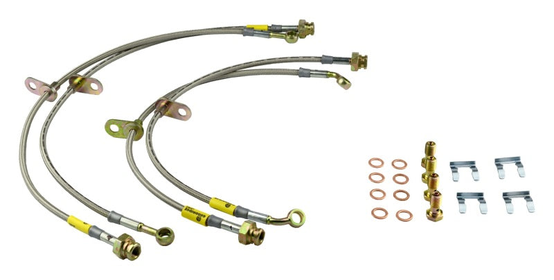 GR G-Stop Brake Line Kits - Goodridge 10-15 Chevrolet Camaro Stainless Steel Brake Line Kit