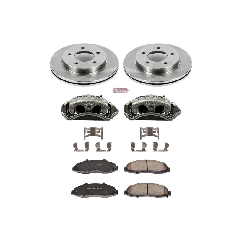 PSB Autospecialty Kit w/Cals - Power Stop 97-03 Ford F-150 Front Autospecialty Brake Kit w/Calipers