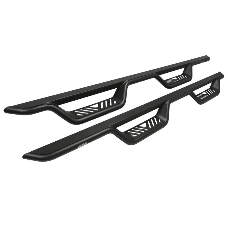 WES Nerf Bars - Outlaw - Westin 07-21 Toyota Tundra CrewMax Outlaw Drop Nerf Step Bars - Textured Black