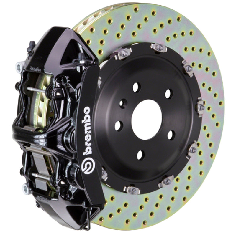 BRB Big Brake Kits - Brembo 24+ BMW M30i/530i xDrive Front GT BBK 6 Piston Cast 380x34 2pc Rotor Drilled - Black