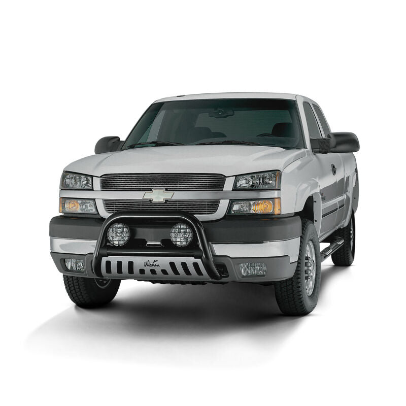 WES Nerf Bars - Signature 3 - Westin 1999-2013 Chevy Silverado 1500 Crew Cab Signature 3 Nerf Step Bars - Black