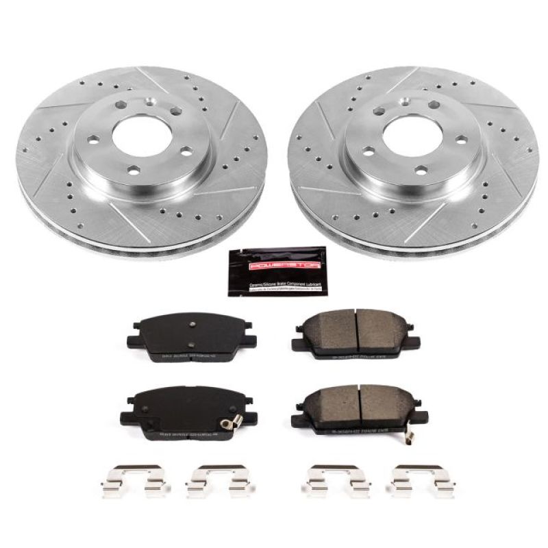 PSB Z23 Evolution Kit - Power Stop 18-19 Buick LaCrosse Front Z23 Evolution Sport Brake Kit