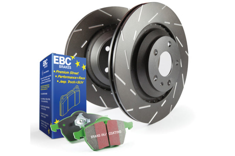 EBC USR Slotted Rotor Sets - EBC S2 Brake Pad and Rotor Kit