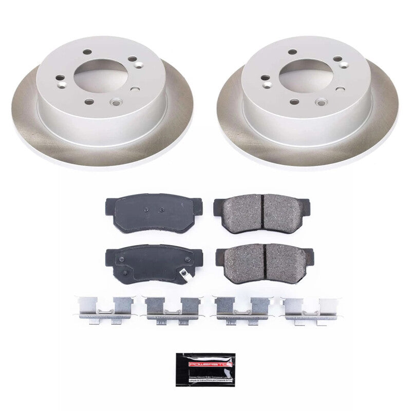 PSB Semi-Coated Rotor Kits - Power Stop 07-10 Hyundai Elantra Rear Semi-Coated Rotor Kit