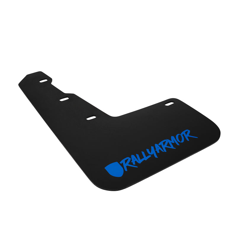 RAL UR Blk Flap/Blue Logo - Rally Armor 15-21 Subaru WRX/STI Black Mud Flap Blue Altered Font Logo