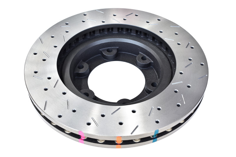 DBA 4000 Slot&Drill Rotors - DBA 96-97 Lexus LX 450/ 8/92+ Toyota Landcruiser 80 Series Front Drilled & Slotted 4000 Series Rotor