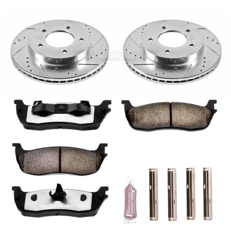 PSB Z36 Truck & Tow Kit - Power Stop 97-03 Ford F-150 Front Z36 Truck & Tow Brake Kit