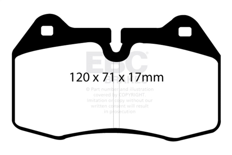 EBC Redstuff Brake Pad Sets - EBC 94-99 BMW M5 3.8 (E34) Redstuff Front Brake Pads