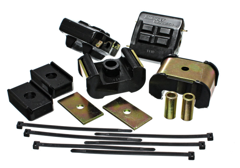 ES Eng/Trans Combo Kit - Black - Energy Suspension GM Complete Engine & Trans Mount - Black