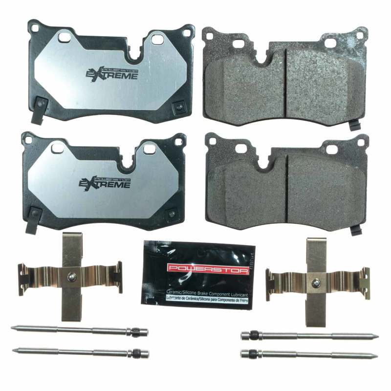 PSB Z26 Extreme Brake Pads - Power Stop 2020 Chevrolet Corvette C8 Base Rear Z26 Extreme Street Brake Pads w/Hardware