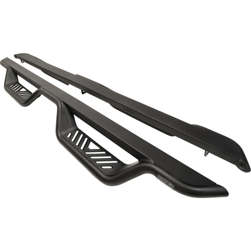 WES Nerf Bars - Outlaw - Westin 99-13 Chevrolet Silverado 1500 (Ext. Cab) Outlaw Drop Nerf Step Bars - Textured Black