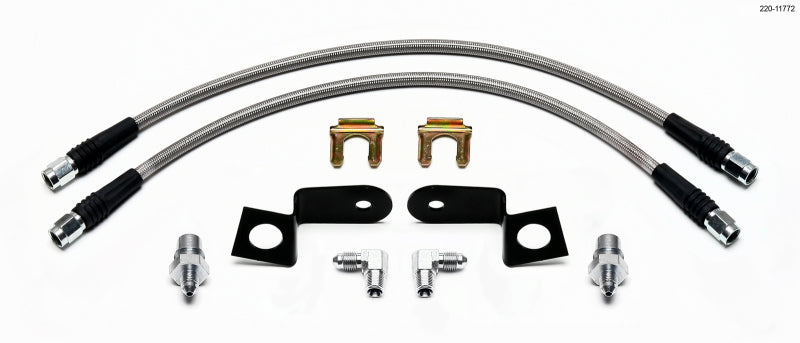WIL Flexline Brake Hose - Wilwood Flexline Kit 2006-10 Magnum/Charger/Challenger/300C Rear
