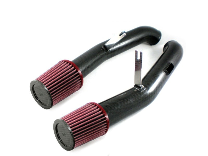 BMC Carbon Racing Filters - BMC 07-10 Nissan GT-R R35 Carbon Racing Filter Induction System Kit (w/Conical Filters)